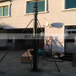 Hand Lifting Manual Winch Telescopic Antenna Electric Pneumatic Motorized Pump for Trailer Lighting Telecommunication Mast Tower thumbnail-4