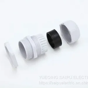 Nylon Cable Gland Waterproof Nylon Ip68 Long Thred Thread Type Cable Gland thumbnail-2