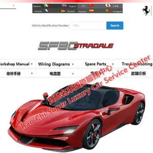 Ferrari SF90 F8 488 812 458 Workshop Manual Wiring Diagram thumbnail-1