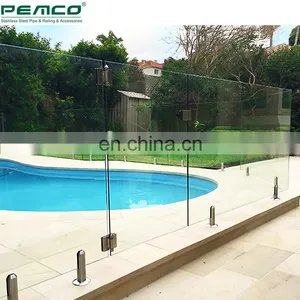Inox Swimming Pool Round Glass Spigot Railing Tempered 304 316 Adjustble Spigots For Glass thumbnail-2