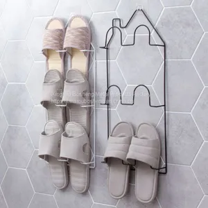 Metal Bedroom Simple Shoe Shelf Display Shoe Rack Wall-mounted Style thumbnail-1