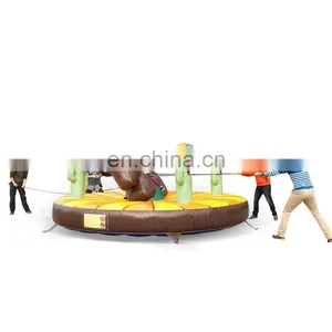 Western Themed Inflatable Team Building Bull Riding Inflatable Games For Adults thumbnail-1