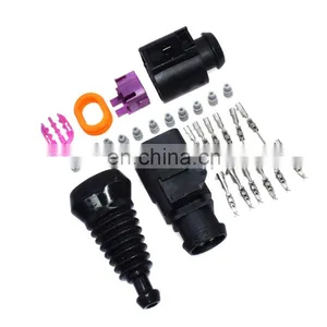 Free Shipping! 6 Way 3B0973813,1J0973713 Female Male Temp Sensor Plug Waterproof Connector Kits Universal thumbnail-4