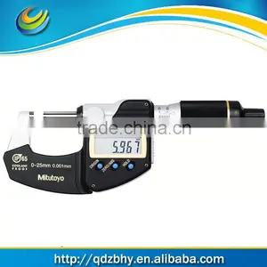 Mitutoyo 293-140 QuantuMike Coolant Proof LCD Micrometer, IP65, Ratchet Thimble thumbnail-1