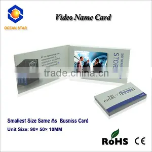 Customized 2.4/2.8/4.3/5/7/10.1 Inch Video Business Card Lcd Video Brochure thumbnail-1