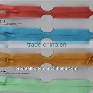 High Quality KCC Zippers Dyeable Tape KCC Invisible Zipper for Close -end thumbnail-1
