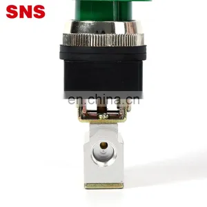 SNS MOV Series Aluminum Alloy Pneumatic Hand Control Air Mechanical Valve With Push Button thumbnail-5