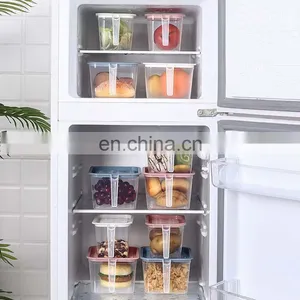 Fruit Vegetable Storage Fridge Storage Box Stackable Fridge Organizer Set With Handle And Lid thumbnail-4