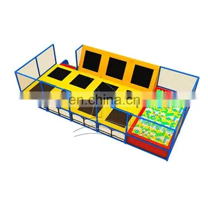 Children Trampoline Park With Donuts Slide Indoor Children Playground Trampoline thumbnail-2