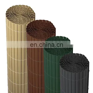 Hot Selling Bamboo Fencing 4m Roll Artificial Garden PVC Sichtschutzmatte thumbnail-1