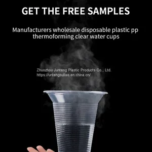 China Supplier Disposable Cups Drinking Water Juice pp Thermoforming Clear Cups thumbnail-4
