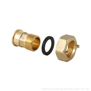 Brass Coupling Pipe Fittings for Water Meter Connection thumbnail-1