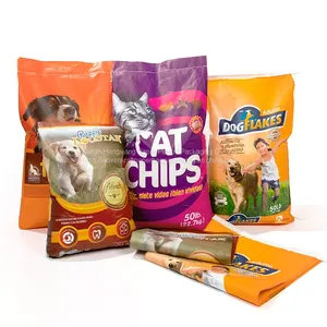 Recyclable 3 Layer Multiwall Kraft Paper Bags Pet Feed Rice Flour Sugar Bag thumbnail-3