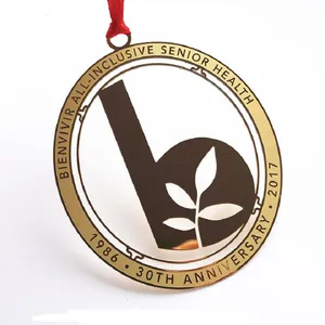 OEM Metal Gifts Type A-grade Personalized Expensive Christmas Ornaments thumbnail-3