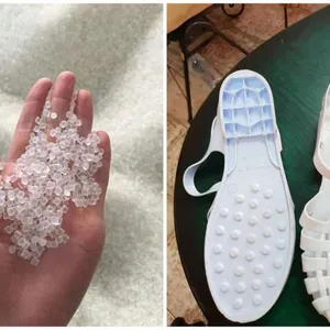 Manufacturer Supply Hot Sale in Africa South American Soft Crystal Pvc Rain Boots Sandals PVC Virgin Granules Compound thumbnail-4