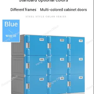 Outdoor ABS Locker Cabinet – UV-Resistant Plastic Storage for Poolside or Beach Resorts-Hengna Office thumbnail-2