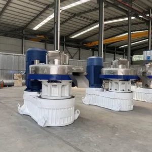 560 High Efficiency Vertical Ring Die Pellet Machine 1-2T/H Biomass Pellet Mill 132kw Kw Motor Straw Sawdust Rice Husk Grass Long thumbnail-5