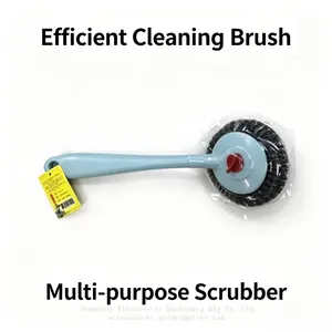 Household Cleaning Pot Brush Sturdy Bristle Dish Pan Washing Brush thumbnail-3