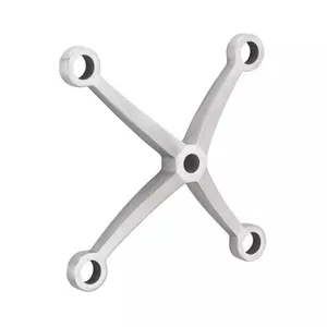 China Manufacturer Curtain Wall Spider SS316 4 Way Arm Heavy Duty for Glass Canopy thumbnail-5