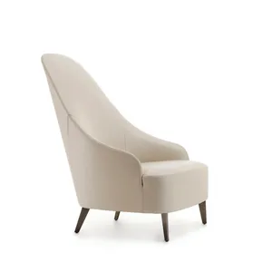High-back Leather Armchair for Hotelroom thumbnail-2