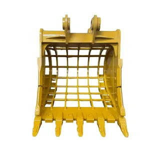 Wholesale Excavator Skeleton Sieve Bucket 20 Ton Soil Rock Separation Bucket Custom OEM Steel thumbnail-5