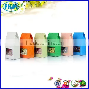 Embossing Kraft Paper Favor Box Wedding Party Gift Candy Boxes Food Chocolate thumbnail-2