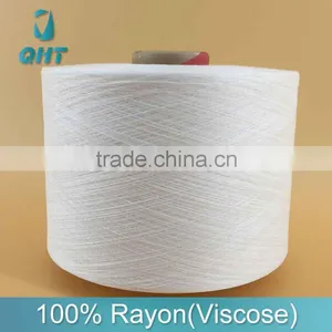 High Quality 100% Viscose Ring Spun Yarn 40s/1 for Knitting Weaving thumbnail-1