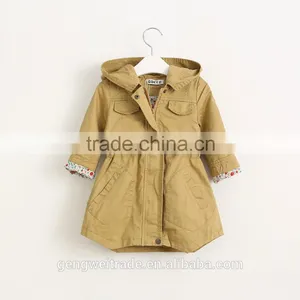 Wholesale Children's Boutique Clothing Kids Coats High Quality Floral Cotton Girls Winter Coat thumbnail-4
