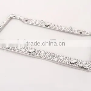 Hot Selling Luxury Big Diamond Gem License Plate Frame Gift Car Accessories thumbnail-2