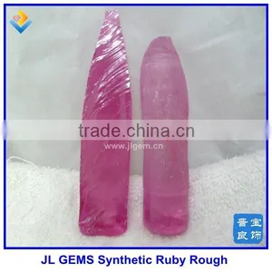 Hot Sale Synthetic Red Ruby 3# Corundum Rough Uncut Stone thumbnail-3