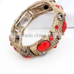 Hot Style Faux Gemstone Bangle Fashion Jewelry Bracelet thumbnail-4