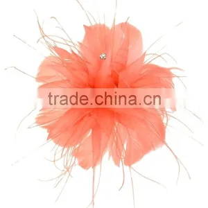 Rhinestone Feather Flower Hair Fascinator/Clip/Barrettes thumbnail-4