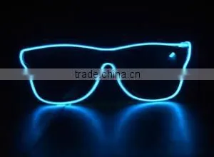 Glowing Party Rave EL Wire Glasses/EL Sunglasses/EL Light Glasses/Lighting EL Glasses thumbnail-3