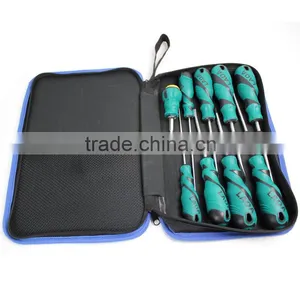 LAOA 9pcs High Quality Cr-Mo Steel Screwdriver Set With Bag thumbnail-3