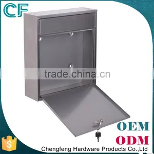 Apartment Wall Hanging Stainless Steel Wall Mounted Letter Box thumbnail-4