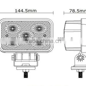 6*4INCH CREE LED Work Light 50W for Agricultural and Heavy Duty Machine thumbnail-4