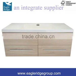 Soft Closing Drwers Vanity, Single Basin Wall Hung Vanity, 1200mm Bathroom Vanity K1200BH thumbnail-1