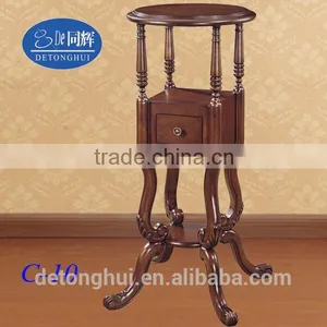 Home Furniture Unique Design Solid Wood Flower Rack C-10# thumbnail-1
