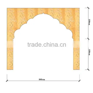 Golden Wedding Decoration Backdrop(AFB-001) thumbnail-1