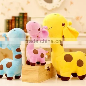 1 PC Unisex Baby Kid Child Girls Cute Gift Plush Giraffe Soft Toy Animal Dear Doll Christmas Birthday Happy Gifts18 X 17 cm thumbnail-1