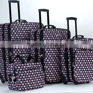 Stock Stoklot Overstock Closeout 3pcs 4pcs Printed Carry on Trolley Baggage Set thumbnail-1