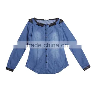 2015 New Designed Denim Shirt for Women DS130012 thumbnail-1