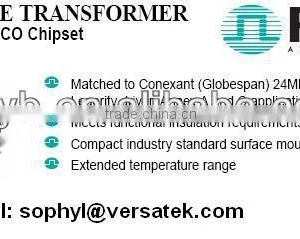 Puse BX2516W ADSL Line Transformer Contact: Sherryt@versatek.cn thumbnail-1