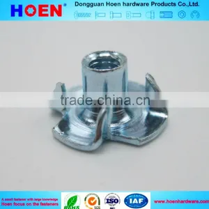 Made In China Stainless Steel DIN1624 M8 Tee Nut With Four Prongs thumbnail-1