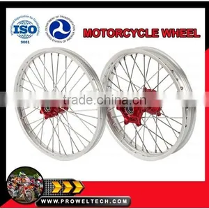 Prowel Racing Off Road Motorcycle Wheel 1.6x21"/2.15x19" COMPLETE WHEELS SET Dirt Bike Rims and Hub For Honda CRF thumbnail-1