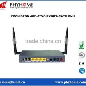 Full Function GPON ONU FHR2422GK 4GE+2VOIP+WIFI+CATV HG8247 thumbnail-1