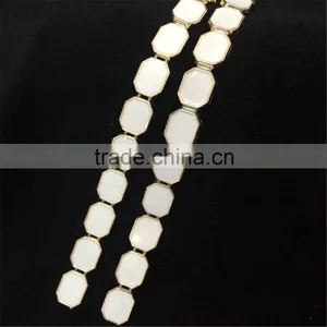 Pearl Crystal Rhinestone Trimmings for Dress thumbnail-5
