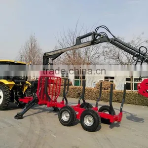 Log Loader With Trailer, Tractor Log Grapple,Forestry Trailer With Crane(Grapple) thumbnail-6