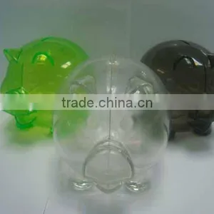China Wholesale Colorful Plastic Lovely Piggy Saving Pot Money Bank Box for Sale thumbnail-2