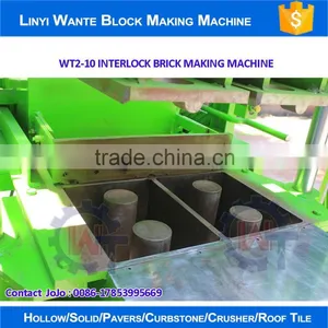WANTE BRAND WT2-10 Interlock Brick Making Machine Price Construction Machine Compressed Earth Block China Industrial Machine thumbnail-2
